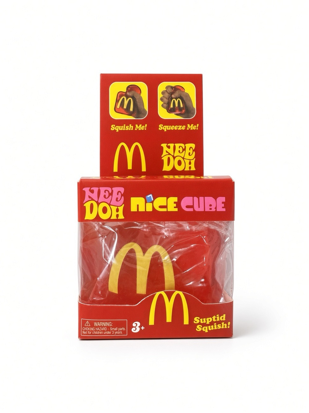 McDonald's Inspired Red Nice Cube Squishy Sensory Fidget Stress Relief Toy